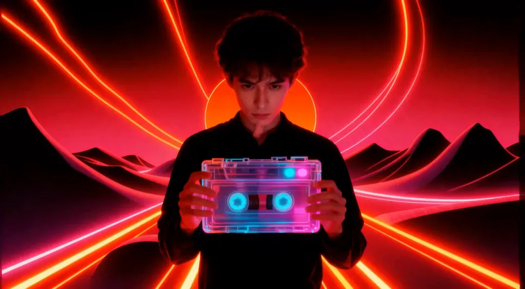 Neon Night Into Blue Dawn