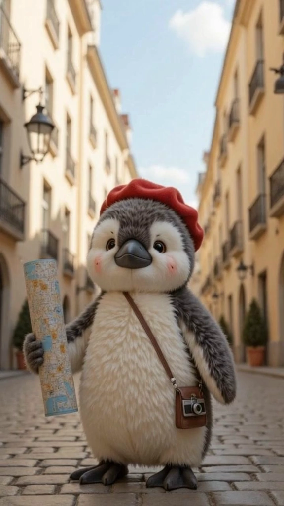 Penguin-Eye View: A Day Strolling Through Paris