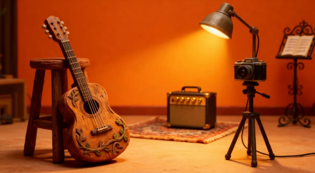 Pumpkin-Headed Musician’s Studio Jam