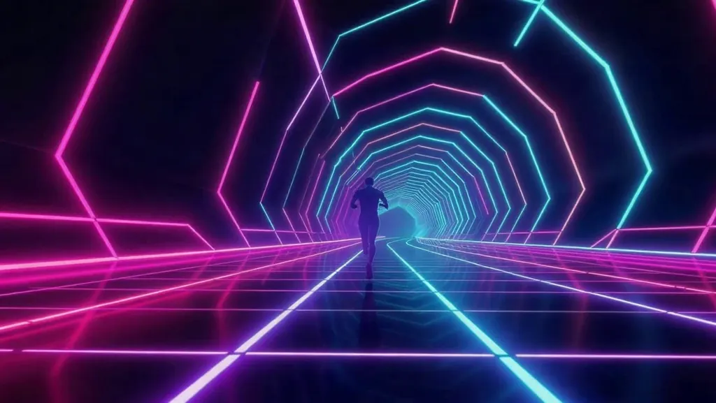Geometric Runner Ascends