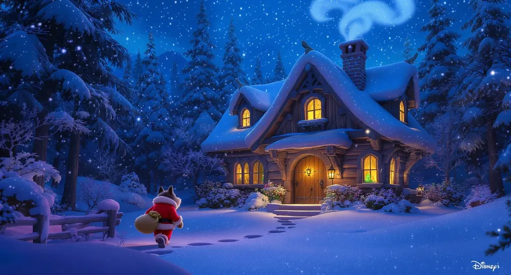 Wolf Santa’s Frosty Surprise