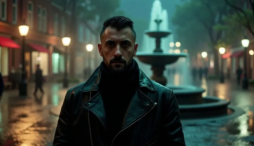 Rainlit Resolve in the City Night