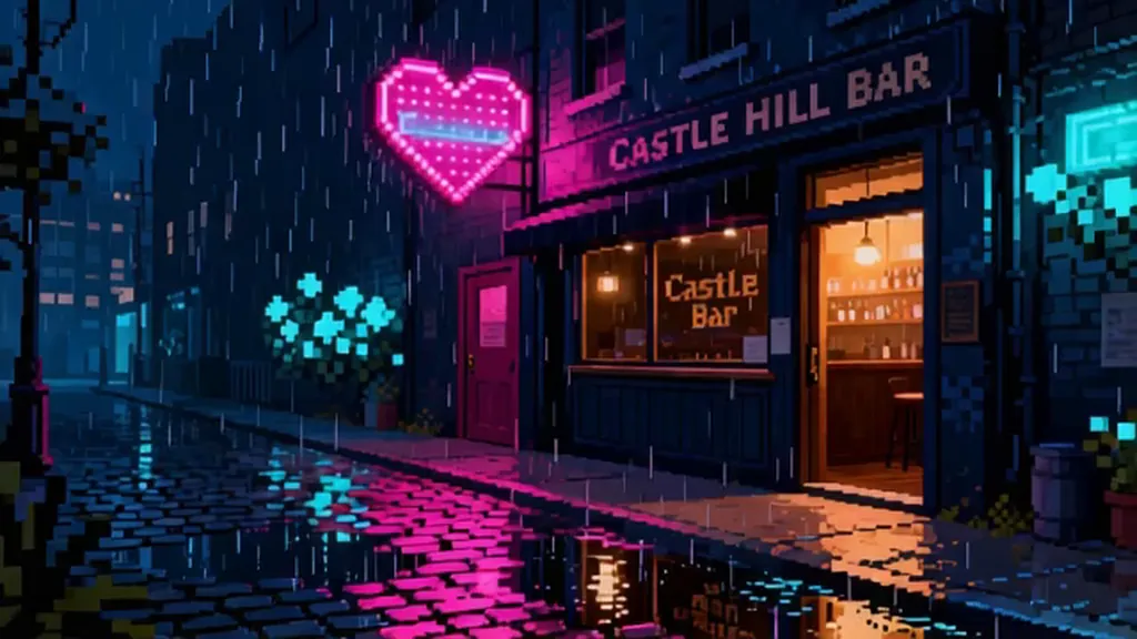 Pixel Hearts on Castle Hill