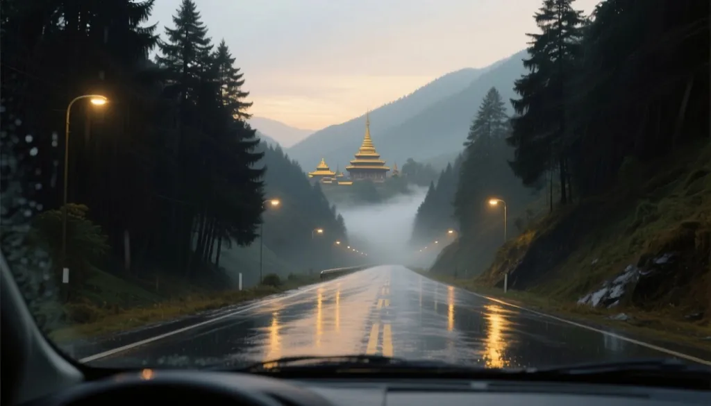 Ancient Signs — A Night Journey Through Roads and Rooftops