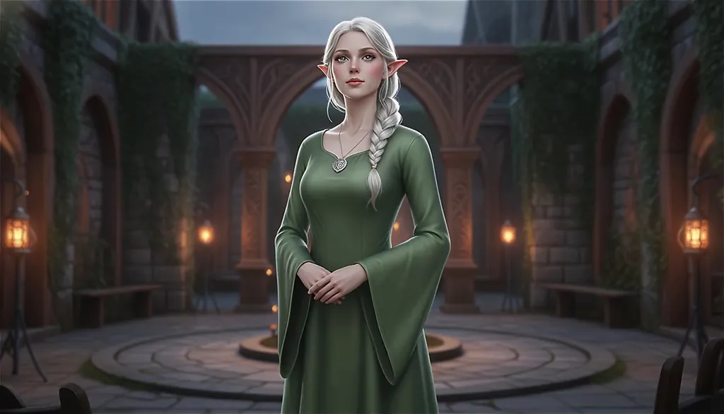 Twilight Ballad in the Elven Courtyard