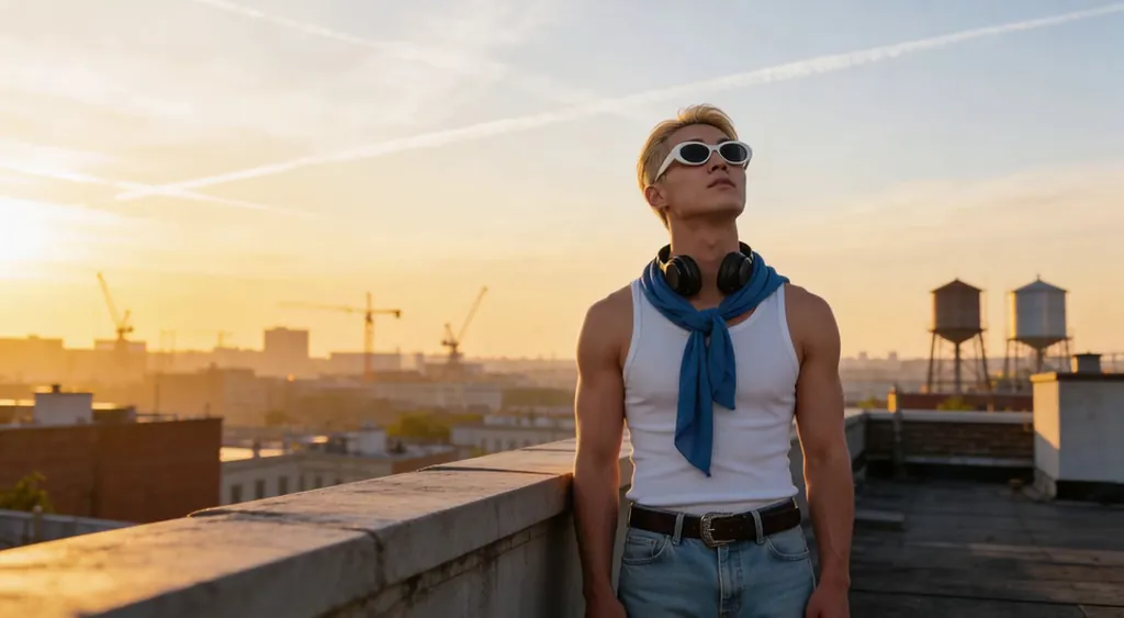 Skyward Longing in City Light