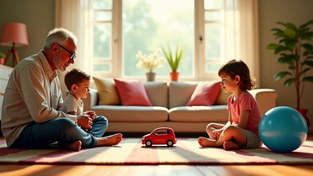 Family Playtime in the Living Room