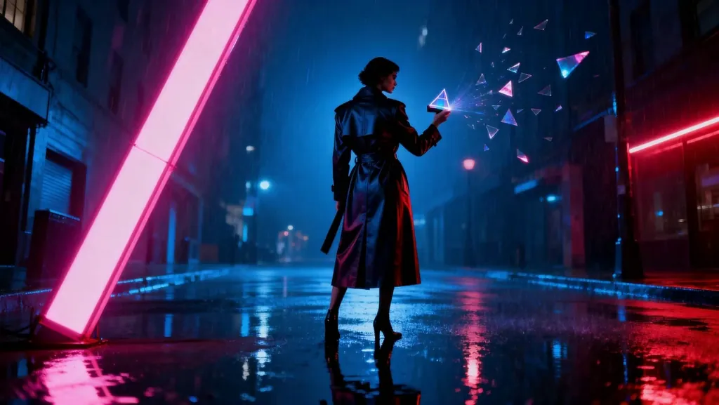Midnight Echoes, High-Fashion Neon