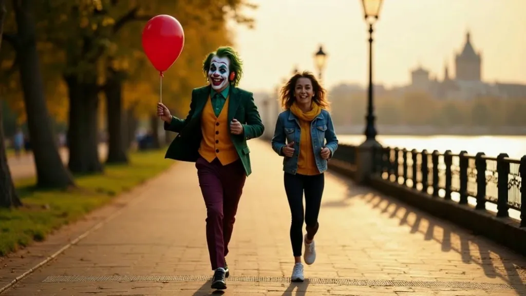 Running Through Blue Hour