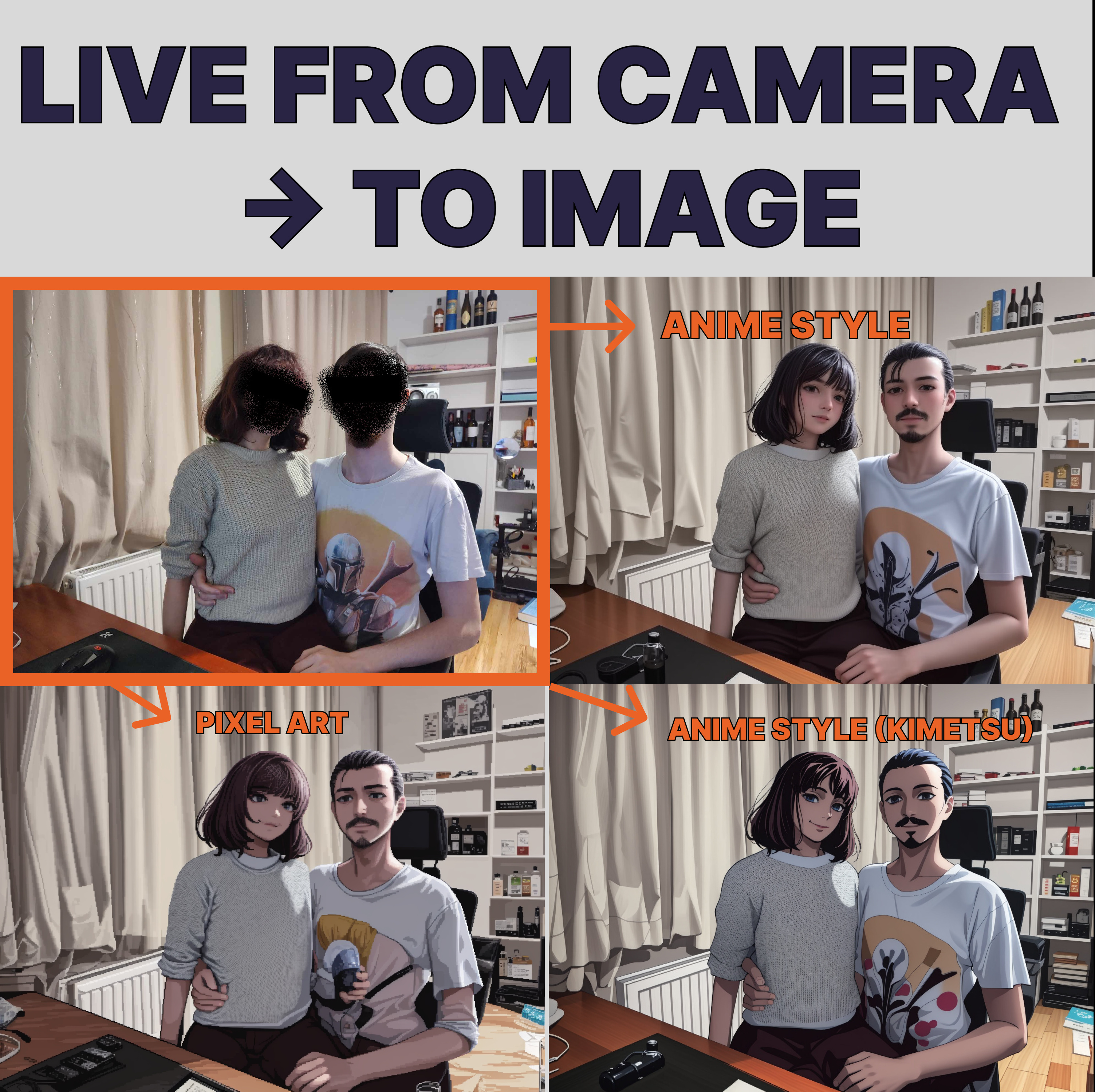 CTI Camera To Image Live generation from camera capture OpenPose